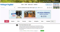 Desktop Screenshot of helsingordagblad.dk